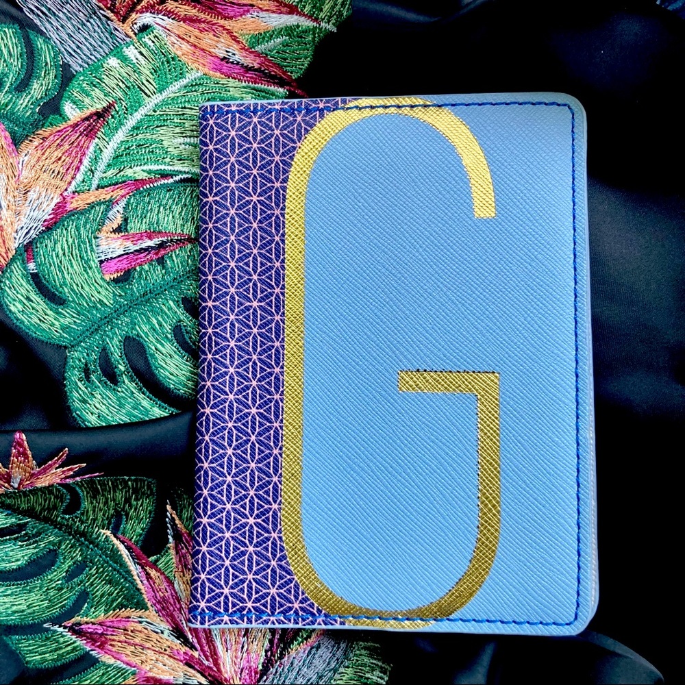 Anthropologie Mod Monogram Passport Holder - G